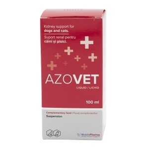 Azovet Liquid 100 ml - pentru sustinerea functiei renale la caini si pisici