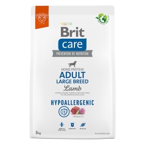 Brit Care Dog Hypoallergenic Adult Large Breed - Hrana uscata cu miel pentru digestie sensibila pentru caini adulti de talie mare (peste 25 kg)