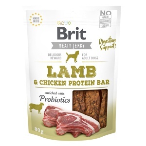 Brit Jerky Lamb Protein Bar - Recompense tip batoane cu miel pentru caini adulti - Img 2