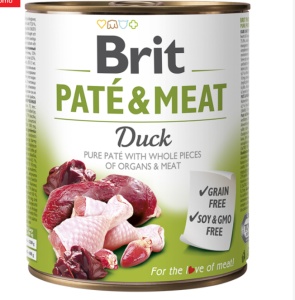 Brit Pate and Meat Duck - Hrana umeda pentru caini cu rata - Img 2