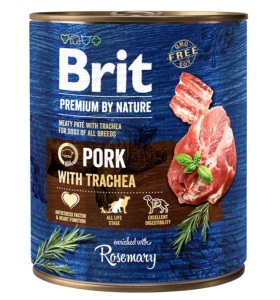 Brit Premium by Nature Pork with Trachea - Hrana completa umeda cu porc - Img 2