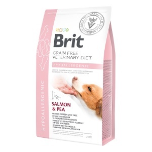 Brit Veterinary Diets Dog Hypoallergenic – Hrana uscata dietetica cu somon pentru intolerante alimentare, 2kg