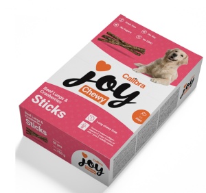 Calibra Joy Dog Chewy Beef Lungs & Cranberries Sticks - Recompensa complementara pentru caini, 700 g