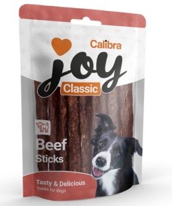 Calibra Joy Dog Classic Beef Sticks New -Recompensa din carne de vita pentru caini, 80 g