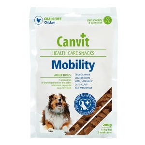 Canvit Health Care Snack Mobility – gustare functionala pentru caini adulti sau seniori cu probleme de mobilitate, 200g
