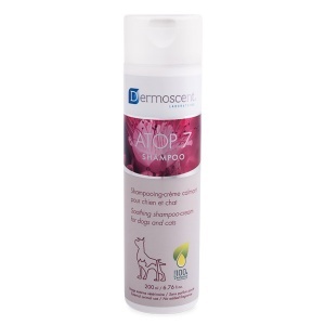 Dermoscent Atop 7 - Sampon pentru piele sensibila, iritata sau predispusa la afectiuni alergice pentru caini si pisici, 200 ml