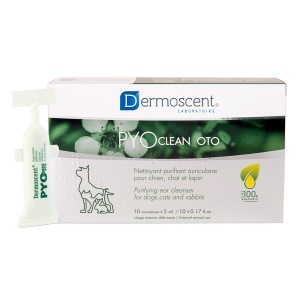 Dermoscent Pyo Clean Oto – Solutie otica de curatare pentru caini si pisici, 10 monodoze x 5 ml
