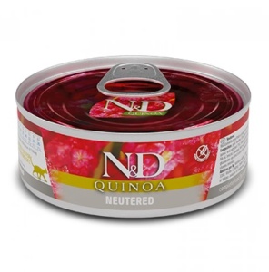 Farmina N&D Quinoa Cat Neutered Pork 80gr – Hrana umeda completa pentru pisici adulte sterilizate