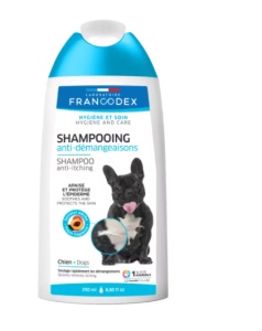 Francodex Sampon Anti-Mancarimi pentru Caini – Formula calmanta pentru piele sensibila, 250 ml