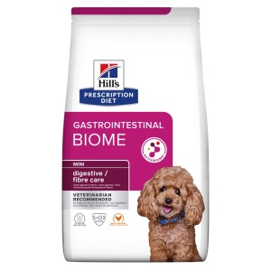 Hill's PD Gastrointestinal Biome Mini – Hrana cu pui pentru caini de talie mica cu probleme digestive