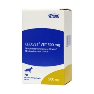 Kefavet 500 mg – antibiotic pentru infectii urinare si dermatologice recurente 14 comprimate