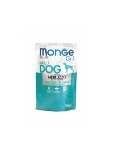 Monge Super Premium Pouches Rich in CodFish 100gr - Hrana umeda completa superpremium cu cod pentru caini seniori