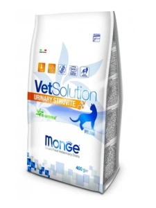 Monge VetSolution Urinary Struvite Feline – hrana dietetica completa pentru pisici, formulata pentru dizolvarea calculilor de struvit