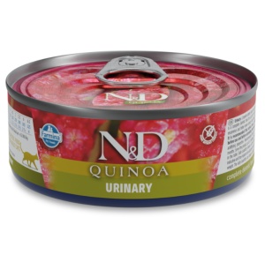 N&D Quinoa Urinary – Hrana umeda cu rata pentru pisici adulte pentru suport urinar, 80g - Img 1