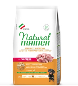 Natural Trainer Dog Mini Adult Sensitive No Gluten – Hrana uscata cu Iepure pentru caini adulti de talie mica (1–10 kg), 2 kg