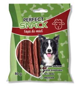 Perfect Snack Gustare cu Miel pentru Caini – Textura moale, perfecta pentru rasfat, 300 g - Img 2