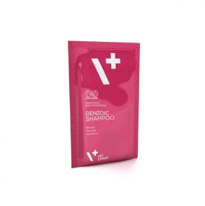 Plicuri Sampon Benzoic VetExpert – Sampon dermatocosmetic pentru pielea si blana cu exces de sebum, 20 x 15 ml
