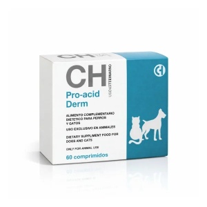 Pro-Acid Derm comprimate – supliment nutritiv cu acizi grași esentiali pentru sănătatea pielii și blănii la câini și pisici, 60 comprimate