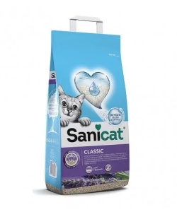 Sanicat Classic Lavender - nisip mineral cu aroma de lavanda pentru pisici