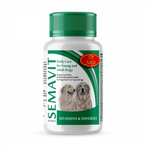 Semavit 100 tab / 100 g- Supliment nutritional destinat cainilor, recomandat in situatii cu solicitare fizica sau metabolica crescuta