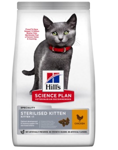 SP FELINE KITTEN STERILISED CHK - Hrana uscata cu pui pentru pisoi sterilizati si pisici gestante sau lactante