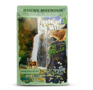 Taste of the Wild Cat Pouch All Life Stages Rocky Mountain Bucatele de Pui in Sos - Hrana umeda completa Super Premium cu somon si pui pentru pisici de toate varstele (inclusiv pentru pisicile sterilizate), 85 Gr