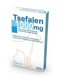 TSEFALEN 1000 mg Antibiotic cu cefalexina pentru caini 8 tablete