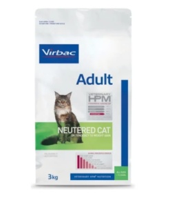 Virbac HPM Adult Neutered Cat -Hrana cu porc si pui pentru pisici adulte sterilizate (peste 1 an)