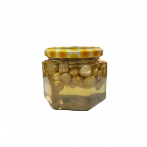 Miere de salcam cu alune de padure coapte 400g - Img 2