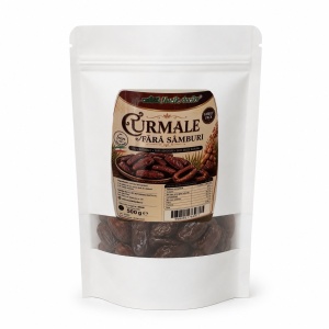 Curmale fără sâmburi Iran 500 g – gust dulce natural, ideale pentru gustări și deserturi – ambalaj SmartZip resigilabil
