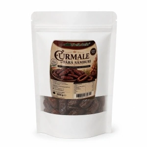 Curmale fără sâmburi Iran 500 g – gust dulce natural, ideale pentru gustări și deserturi – ambalaj SmartZip resigilabil
