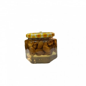 Miere de salcam cu migdale intregi 400g - Img 2