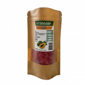 Cuburi de Papaya confiata 200g – ambalaj SmartZip resigilabil - Img 2