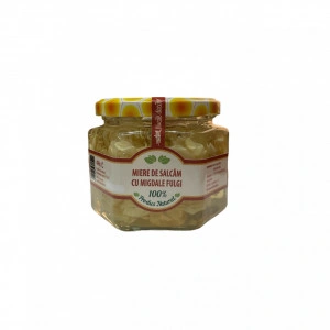 Miere de salcam cu migdale fulgi 400g