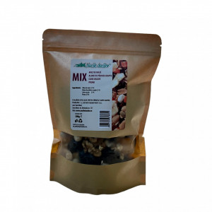Mix fructe uscate-Nucă,Alune de padure coapte,Caise uscate,Prune uscate 500g
