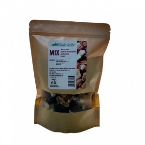 Mix fructe uscate-Nucă,Alune de padure coapte,Caise uscate,Prune uscate 500g