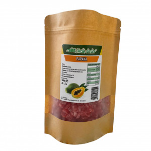 Cuburi de Papaya confiata 500g – ambalaj SmartZip resigilabil - Img 2
