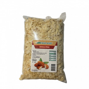 Migdale fulgi 1 kg – crocant pentru prajituri, salate si mic dejun sanatos – calitate superioara – Ambalaj SmartZip resigilabil - Img 2