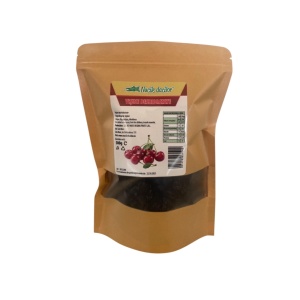 Visine deshidratate natur 500 gr, Fara Zahar Adaugat, ambalaj SmartZip resigilabil - Img 2