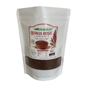 Quinoa roșie 500g – aromă delicată și textură plăcută, ideală pentru salate și garnituri – Ambalaj SmartZip resigilabil - Img 2