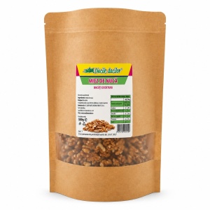 Miez de nucă sferturi bucăți 500 gr ~prod. 2025~ Ambalaj SmartZip resigilabil