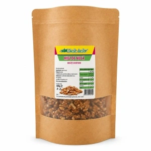 Miez de nucă sferturi bucăți 500 gr ~prod. 2025~ Ambalaj SmartZip resigilabil