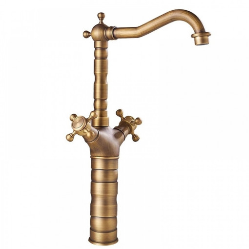 Baterie Lavoar Inalta Bronz Antichizat, Esn 1763
