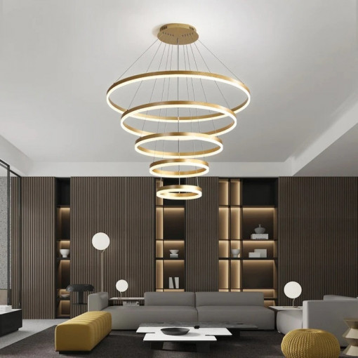 Lustra LED Cu Telecomanda, Elit's EsnF315-5, 372 w