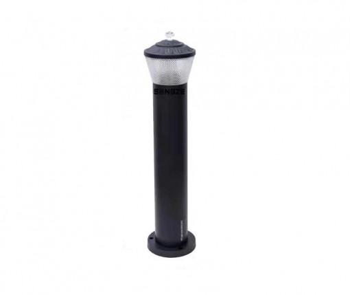 Stalp Iluminat Exterior Elit, EsnE239012, Material Aluminiu, 1 X E27, IP65, Negru