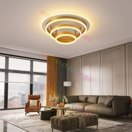 Lustra LED Cu Telecomanda, Elit's Esn1710Y-GD