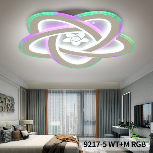 Lustra LED Cu Telecomanda, Elit's, wifi 2.4G lumina/rece/calda/neutra intensitate reglabila, 121W