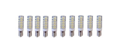 Set 10 × Becuri LED E14 – 7 W, lumină caldă 3000 K, 220 V 💡