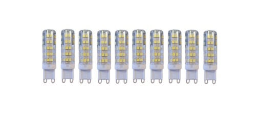 Set 10 × Becuri LED G9 – 7 W, Lumină Rece 6000 K, 220 V