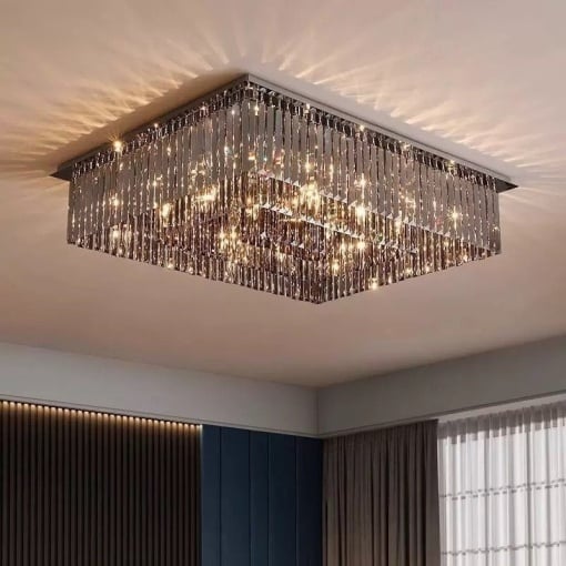 Candelabru Model H98348-800 (800 x 600 mm) – 18 socluri E14, finisaj cromat, cristale elegante 💫